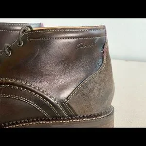 ? Clarks Mens Bushwick Mid Dark Brown Leather Cuir Marron Fonce Size 9.5 Clarks | Shoes | Clarks Mens Bushwick Mid Dark Brown Leather  main image 3